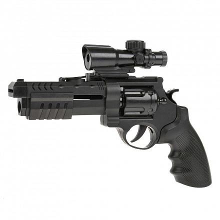 Полицейский набор - Револьвер c мягкими пулями, дисками и мишенью 