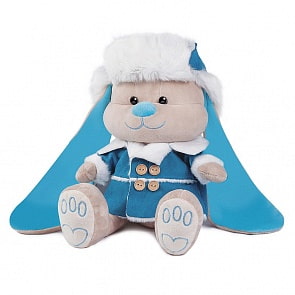 Мягкая игрушка Jack&Lin - Зайчик в дубленке и шапке, 25 см (MaxiToys, JL-030-25-KCO)