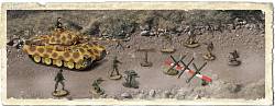 Диорама – немецкий танк Пантера 1944 года с набором солдат, 1:72 (Unimax,  85073_md) - миниатюра