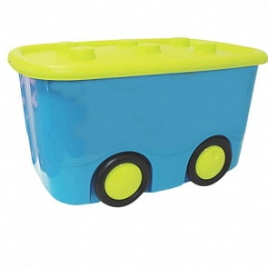 Ящик для игрушек - Моби, бирюзовый (Idea, М 2598_бирюзовый)