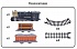 Железная дорога из серии Голубая стрела - Грузовой поезд, 145 см., паровоз, 2 вагона  - миниатюра №2