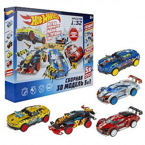 Сборная модель 5 в 1 - Hot Wheels (1toy, Т16458)