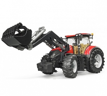 Bruder Трактор Case IH Optum 300 CVX с погрузчиком 