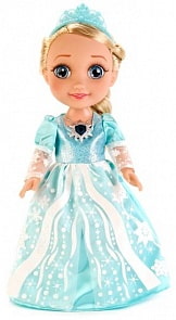 Кукла Эльза из серии Холодное сердце, 35 см., озвученная, платье и амулет светятся (Карапуз, ELSA001sim)