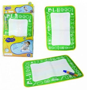 Коврик для рисования с водным маркером AquaArt, зеленый, 30 х 45 см (1 Toy, Т59438)