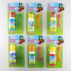 Набор мыльных пузырей с запахом «Маша и медведь» (Играем вместе, 6002B-Rsim)
