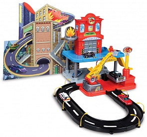 Пожарная станция с двумя металлическими машинками (BBURAGO, 18-30043)