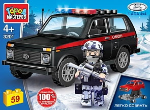 Конструктор Lada 4x4 Спецназ (Город мастеров, 3201-CY)