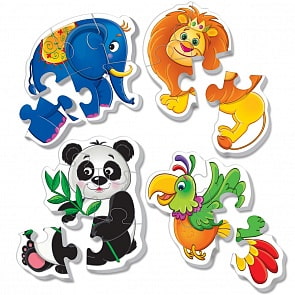 Мягкие пазлы Baby puzzle - Зоопарк (Vladi Toys, VT1106-50)