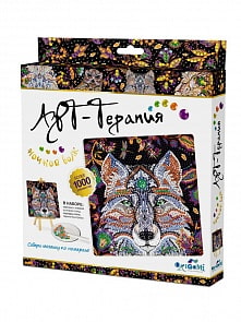 Мозаика Ночной Волк Алмазные узорык (Оригами, 03214)