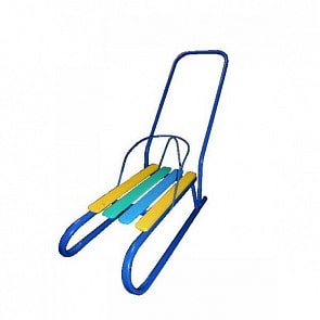 Санки кукольные Лева 2, синие (Вятские сани, 88726)