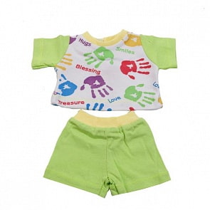 Комплект одежды для куклы - футболка и шорты (Карапуз, OTF-503-RU-HKsim)