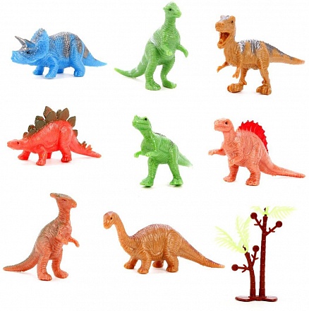 Набор фигурок - Динозавры, 8 штук 