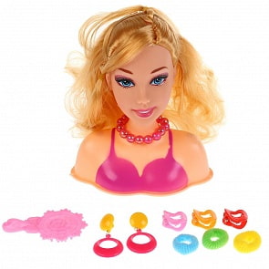 Кукла-манекен для создания причесок, с аксессуарами (B1707117)