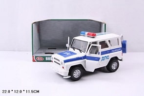 Инерционная машина Play Smart - УАЗ Hunter ДПС свет, звук, открывается дверь  (Play Smart, Р40511