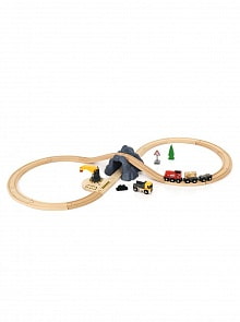 Подарочный игровой набор - Грузовая ж/д с тоннелем в горах (Brio, 33913)