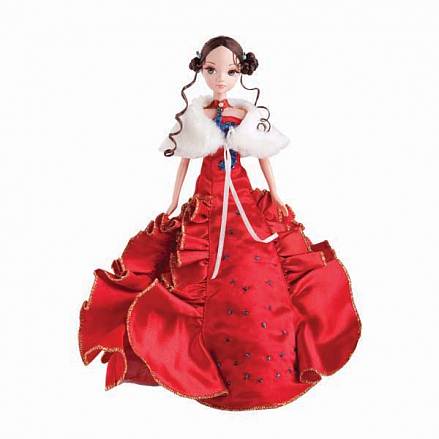 Кукла Sonya, серия Золотая коллекция, принцесса в красном платье с меховым палантином 