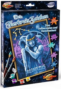 Раскраска по номерам, Знаки Зодиака. Водолей (Schipper, 9390670)