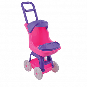 Прогулочная коляска с ручкой, козырьком и столиком, 56 см (Terides, Т9-044)