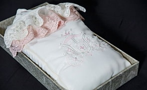 Комплект на выписку – Королевский, Л 4052, весна, молочный-пудра (Мой Ангелок, УТ-00000379_молочный-пудра)