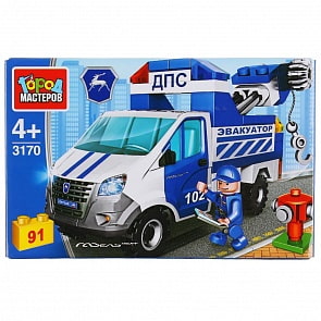 Конструктор Газель-эвакуатор Полиция (Город мастеров, 3170-KK)