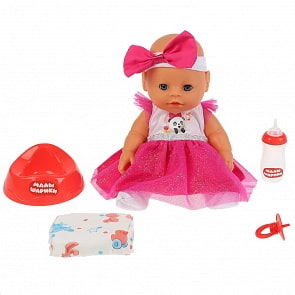 Интерактивный пупс - Малышарики – Пандочка, 25 см, 15 песен и стихов из м/ф, фразы, звуки (Карапуз, Y30BB-PANDA)