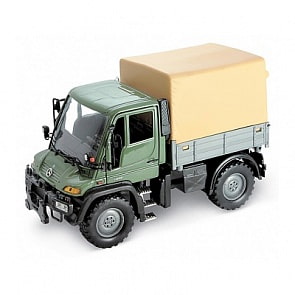 Машинка Mercedes-Benz Unimog U400 с фургоном, масштаб 1:32 (Welly, 32380)