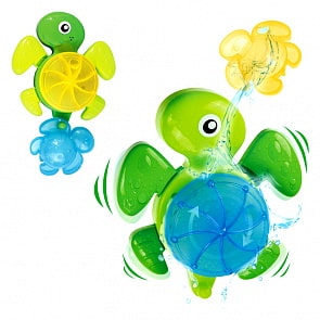 Черепашка-мельница для ванной, в наборе с формочкой, 2 вида - Веселое купание (Abtoys, PT-00543)