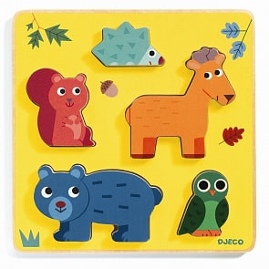 Деревянная рамка-вкладыш - В лесу (Djeco, 01059)