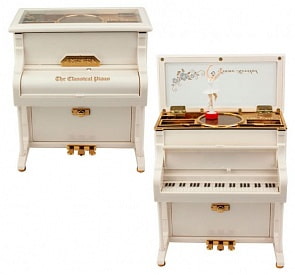 Музыкальная шкатулка Пианино 15 х 16 см (1toy, Т15649)