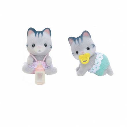 Sylvanian Families. Серые Котята-двойняшки 