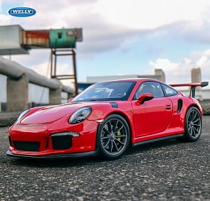 Модель машины – Porsche 911 GT3 RS, 1:24 (Welly, 24080)
