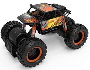 Монстр-трак фрикционный Hot Wheels, с амортизаторами, масштаб 1:16, световой эффект, черный (1TOY, Т14095)
