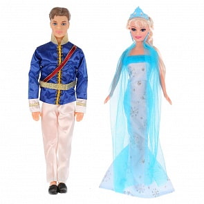 Куклы - София и Алекс, 29 см - Снежная принцесса и принц (Карапуз, 66286-S-BB)