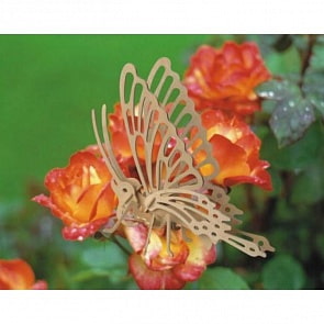 Модель деревянная сборная - Бабочка (Wooden Toys, E004)