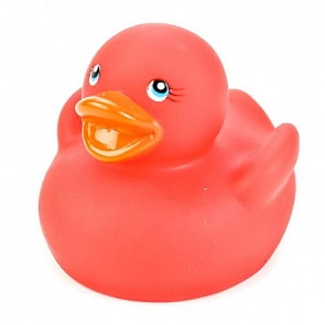 Игрушка для купания - Термо уточка, красная в сетке (Играем Вместе, LXT12-RDsim)