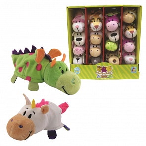 Мягкая плюшевая игрушка-вывернушка 2 в 1 - Единорог-Дракон, 12 см (1Toy, Т10915)