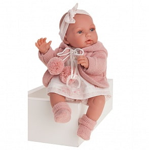 Кукла Лючия в светло-розовом, гибкая, 29 см (Antonio Juans Munecas, 1791)