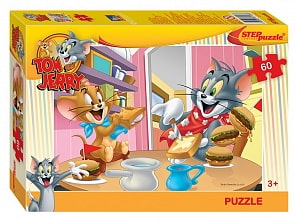Пазл - Том и Джерри, 60 деталей (Step puzzle, 81163)