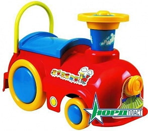Машинка-толокар - Экспресс Улыбка (Нордпласт, Н-431005)
