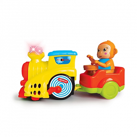 Музыкальная игрушка - Веселый паровозик, желтый 