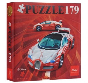 Пазлы круглые 179 элементов – Sport car (Hatber, 179ПЗк4-12404)