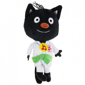 Игрушка мягкая Сажик-каратист 12 см Три кота музыкальный чип (Мульти-Пульти, A20003-12)