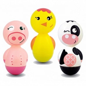 Детский интерактивный игровой набор Неваляшки «Веселые обитатели фермы» (Baboum, 11119st)