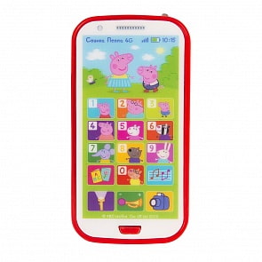 Игрушечный телефон из серии Свинка Пеппа, свет, звук (Росмэн, 31549)