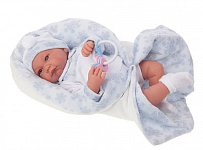 Кукла Антонио в голубом, 40 см. (Antonio Juans Munecas, 3375B)