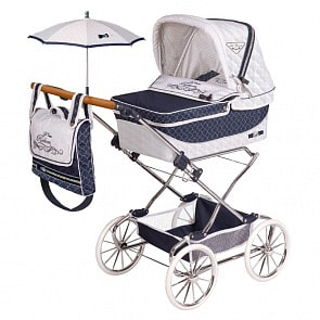Складная коляска с сумкой и зонтиком для кукол Reborn - ТОП-коллекшн, 90 см (DeCuevas, 82037) 