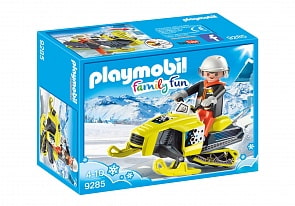 Игровой набор из серии Зимние виды спорта - Сноумобиль (Playmobil, 9285pm)