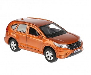 Инерционная металлическая машина - Honda CR-V, золотой, 12 см, открываются двери (Технопарк, CR-V-GD)