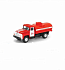 Инерционный металлический грузовик - Пожарный с цистерной, 16 x 6 x 7,65 см., 1:52  - миниатюра №2